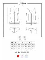 Zvodný korzet Miamor corset bordová - Obsessive