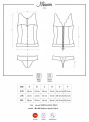 Svůdný korzet Miamor corset bordó - Obsessive