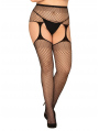 Hravé punčochy S815 garter stockings XL/XXL - Obsessive